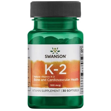 Swanson K-2 vitamins menakinon 7 , 100 mcg, 30 db