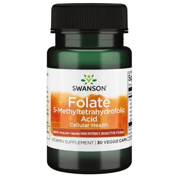 Swanson Folate 5 mthf, 800 mcg, 30 db