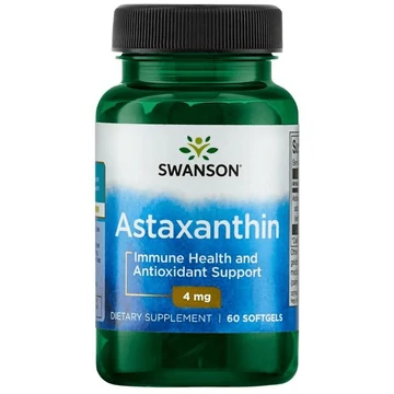 Swanson Astaxanthin lágyzselatin kaszula, 4 mg, 60 db
