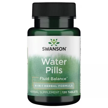 Swanson Water pils természetes vízhajtó, 4:1 formula, 120 db