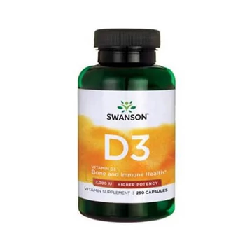 Swanson D3 vitamins 2000 egység, 2000 NE, 250 db