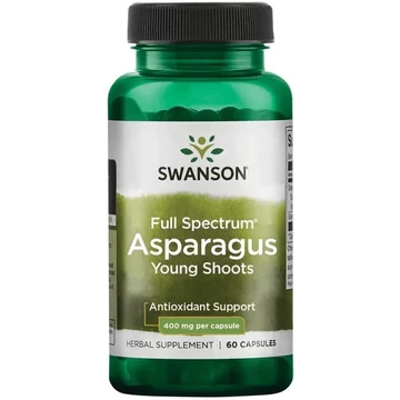 Swanson Asparagus full spectrum sprágacsíra kivonat, 400 mg, 60 db
