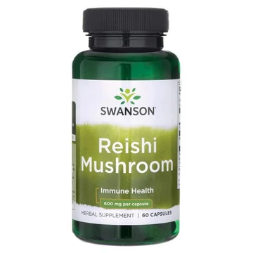 Swanson Reishi mushroom reishi ganoderma gomba, 600 mg , 60 db