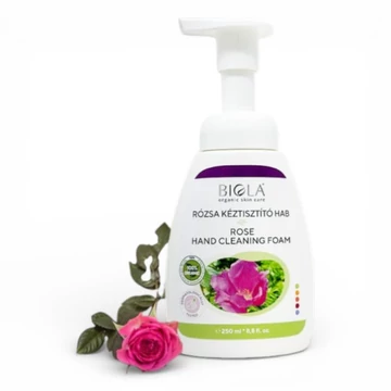 Biola Rózsa kéztisztító hab, 250 ml
