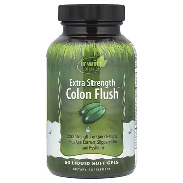 Irwin Naturals Colon Flush™ – Bélrendszer Tisztító Formula, 60 folyékony lágyzselatin kapszula