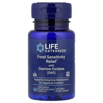 Life Extension Food Sensitivity Relief DAO enzim kapszula 4,3 mg, 60 db