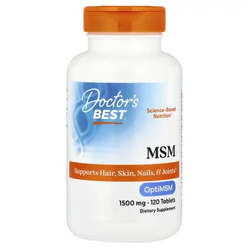 Doctor's Best MSM OptiMSM-mel, 1500 mg, 120 tabletta