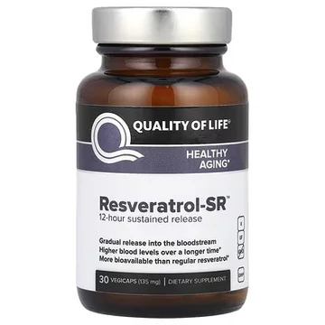 Quality of Life Resveratrol-SR™, 135 mg, 30 kapszula