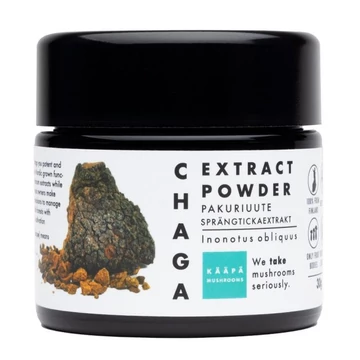 Chaga kivonat por, bio, 30 gr, KÄÄPÄ Mushrooms 