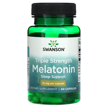 Melatonin Triple Strength, 10 mg, 60 db, Swanson