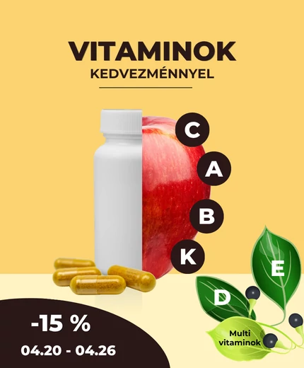 A vitaminok nem extrák. Az alapok. / Most -15% kedvezmény a prémium vitaminokra – támogasd magad tudatosan.