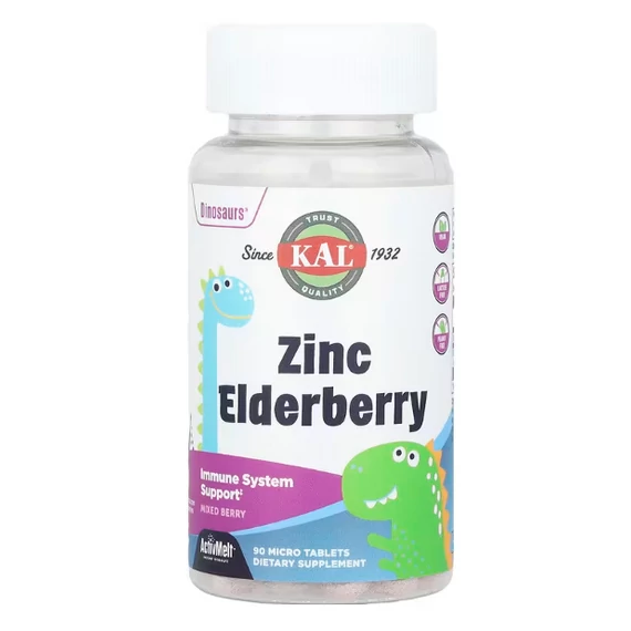 KAL Dinosaurs Cink és bodza, vegyes bogyós ízű, 90 db