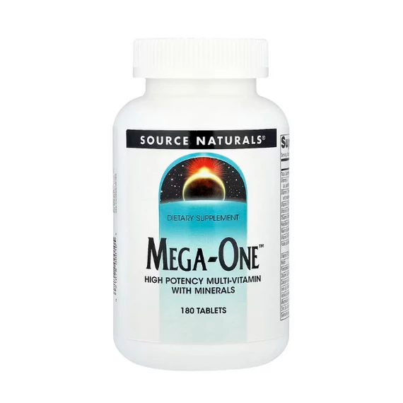 Source Naturals Mega-One™ Multivitamin Ásványi Anyagokkal, 180 db