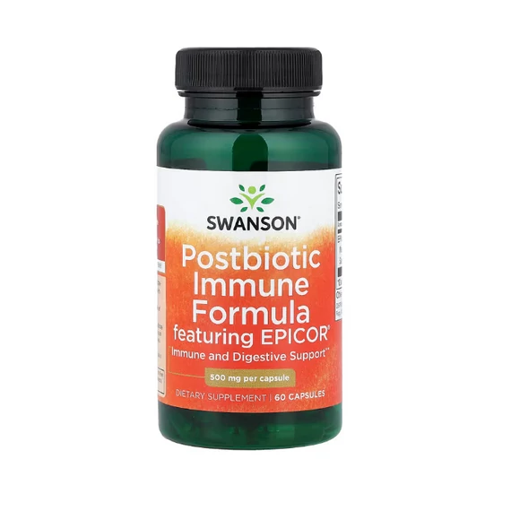 Swanson Postbiotic Immune Formula, 500 mg, 60 kapszula