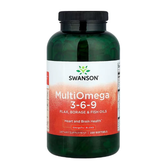 Swanson Multi Omega 3-6-9 lágyzselatin kapszula, 220db