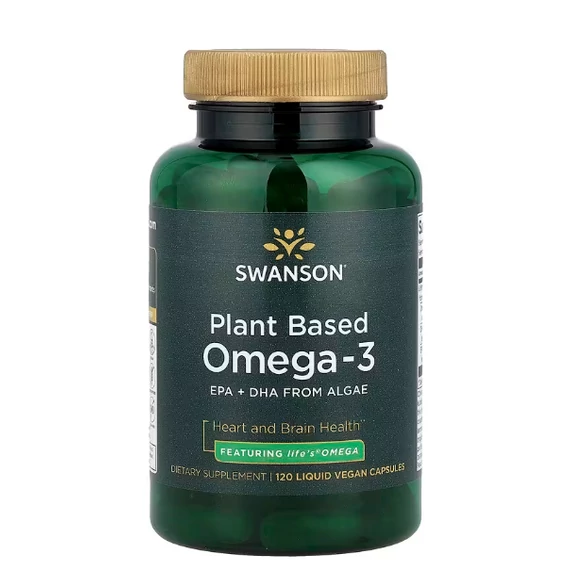 Swanson Vegán Omega-3 növényi forrásból, 120 kapszula