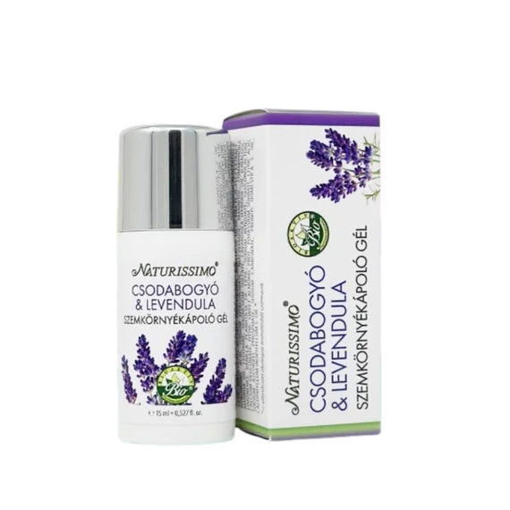 Naturissimo Csodabogyó & levendula szemkörnyékápoló gél , 15 ml