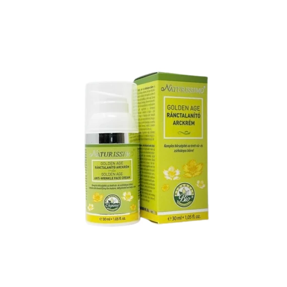 Naturissimo Golden age ránctalanító arckrém , 30 ml
