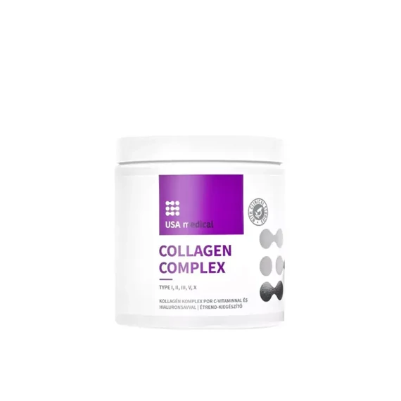 USA medical Collagen Complex - I, II, III, V & X - kollagén por 240 g