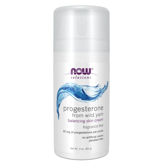NOW Foods Progeszteron krém vad jam gyökérből, illatmentes, 85 g