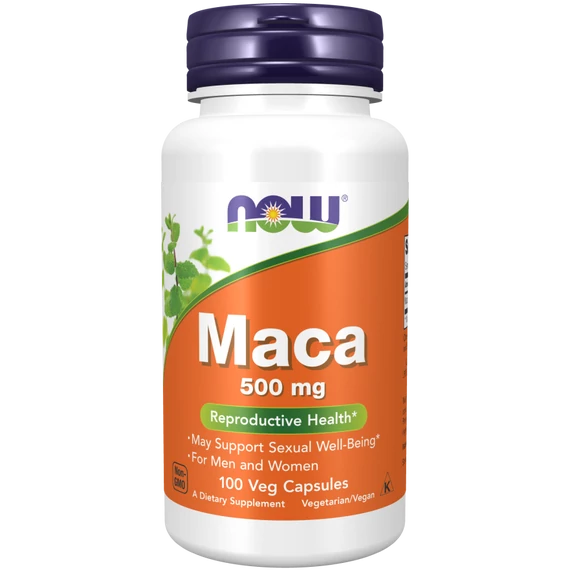 NOW Foods Maca 500 mg vegan kapszula, 100 db