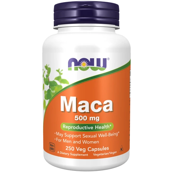 NOW Foods Maca 500 mg növényi kapszula, 250 db