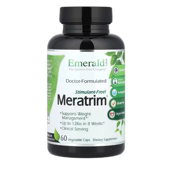 Emerald Laboratories Meratrim stimulánsmentes testsúlykontrollt támogató étrend-kiegészítő, 60 db