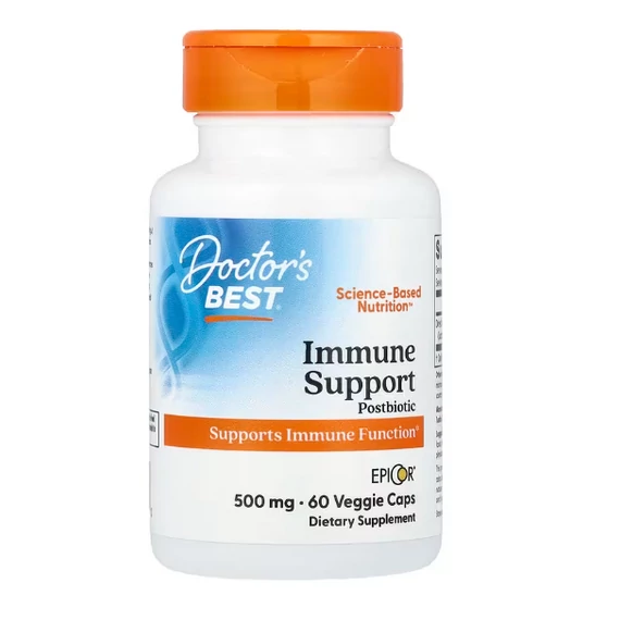 Doctor's Best Immun Support Posztbiotikum 500 mg növényi kapszula, 60 db