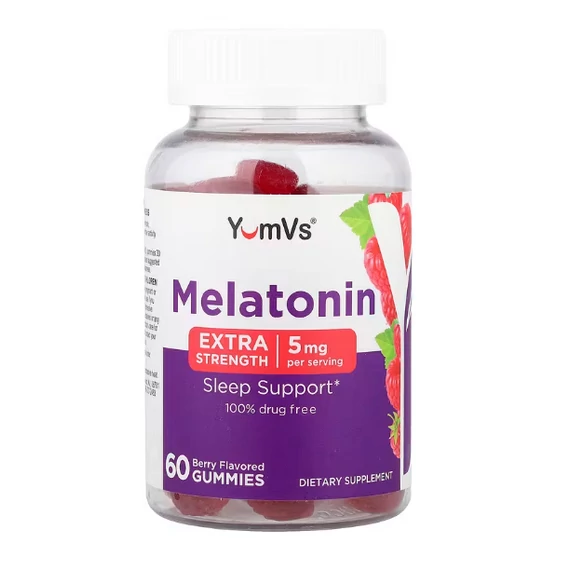 YumVs Melatonin gumivitamin bogyós ízű 2,5 mg, 60db