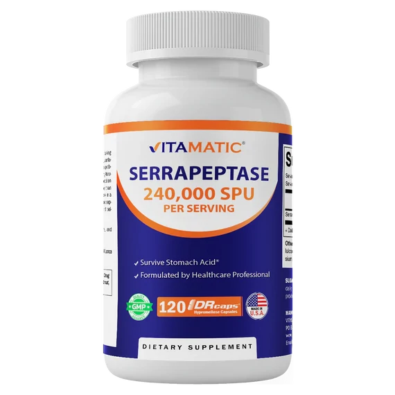 Vitamatic Szerrapeptáz,(120,000 SPU), 120 db