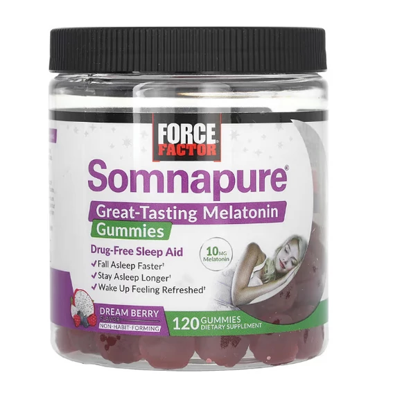 Force Factor Somnapure melatonin 5 mg gumicukor, Dream Berry ízű , 120 db (5 mg
