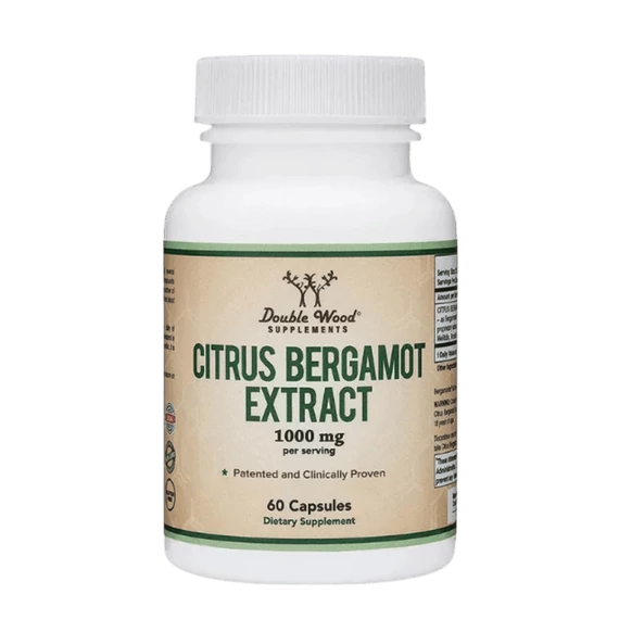 Double Wood Bergamot kivonat, egészséges koleszterinszint, 1000 mg, 60 db