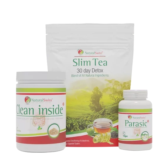 NaturalSwiss Clean Inside béltisztító program, 1 havi adag - csomag