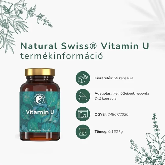 NaturalSwiss U-Vitamin kapszula, 60 db