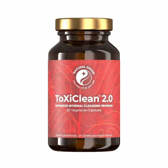 NaturalSwiss ToxiClean méregtelenítő-májtisztító kapszula, 60 db
