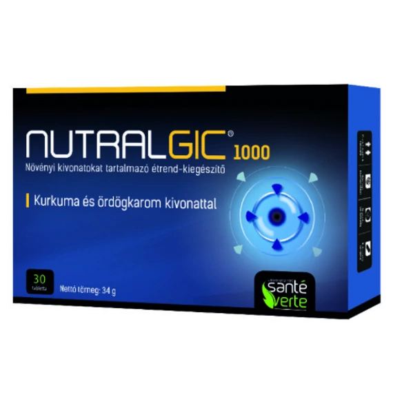 Nutralgic 1000 fájdalomcsillapító és gyulladáscsökkentő tabletta, 30 db