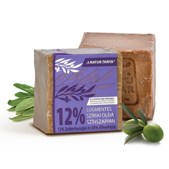 Natur Tanya N. Lúgmentes Színszappan - 12% Babérfaolaj és 88% Olívaolaj, 200g