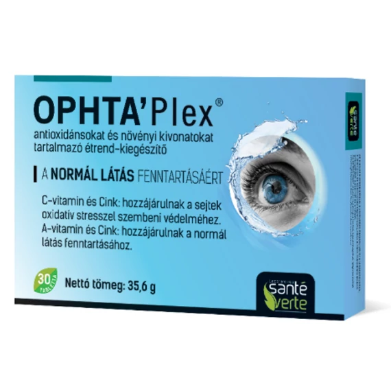 Ophta Plex tabletta az éleslátás megőrzéséért, 30 db