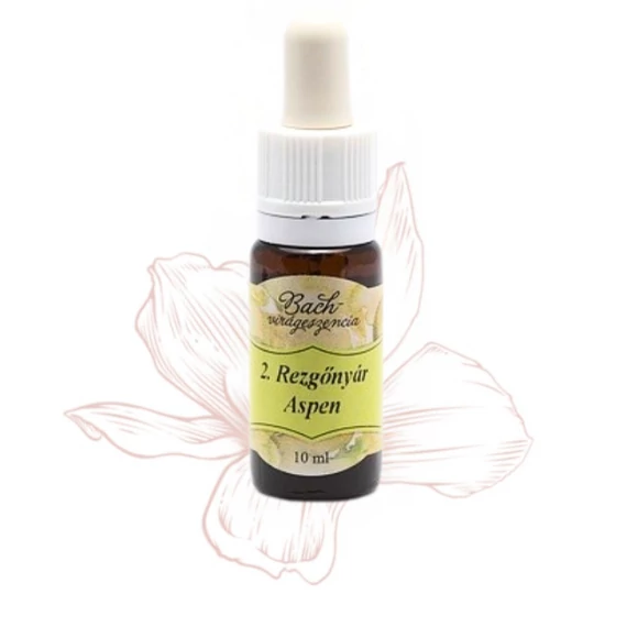 Bach virágterápia, 10 ml - Rezgőnyár, a sejtelem virága - 2-es
