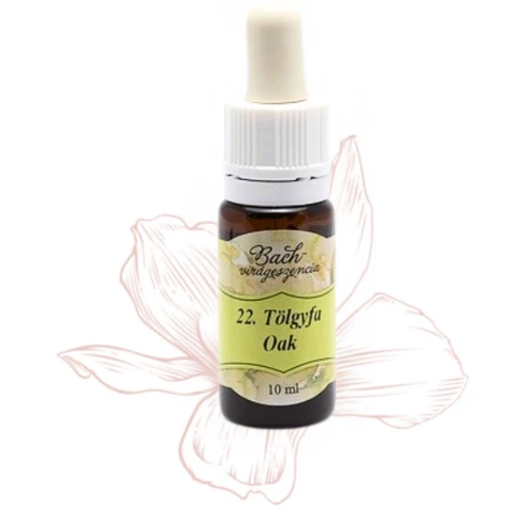 Bach virágterápia, 10 ml - Tölgyfa, a kitartás virága - 22-es
