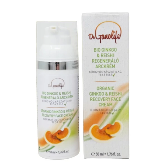 Dr. Ganolife bio Ginkgo & Reishi regeneráló arckrém, 50 ml