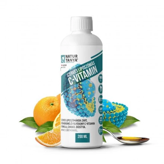 Natur Tanya Liposzómás C-vitamin + cink folyékony formában, 200 ml