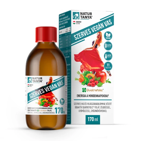 Natur Tanya Szerves vegán vas szirup, 170 ml