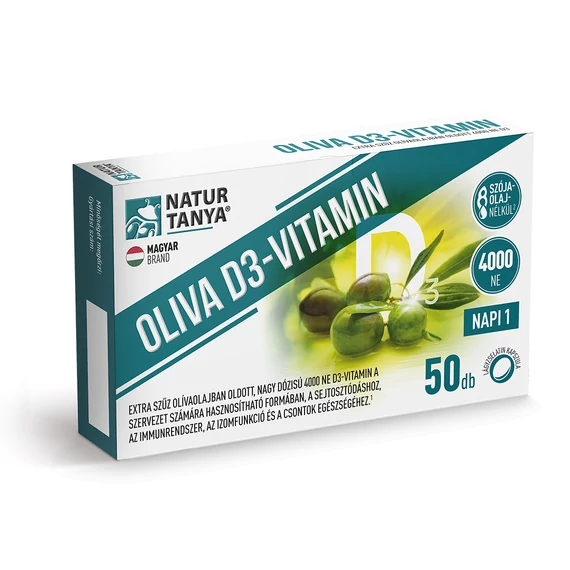Natur Tanya Oliva D3-vitamin, 50db