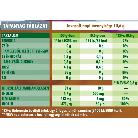 Coffee Collagen - Kávékollagén (Gesztenye ízű), 318 g