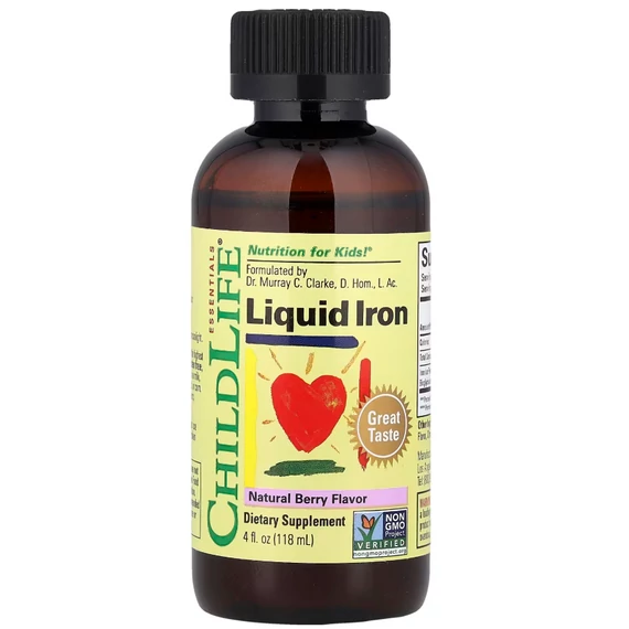 ChildLife Essentials Folyékony vas, természetes bogyós ízű, 118 ml