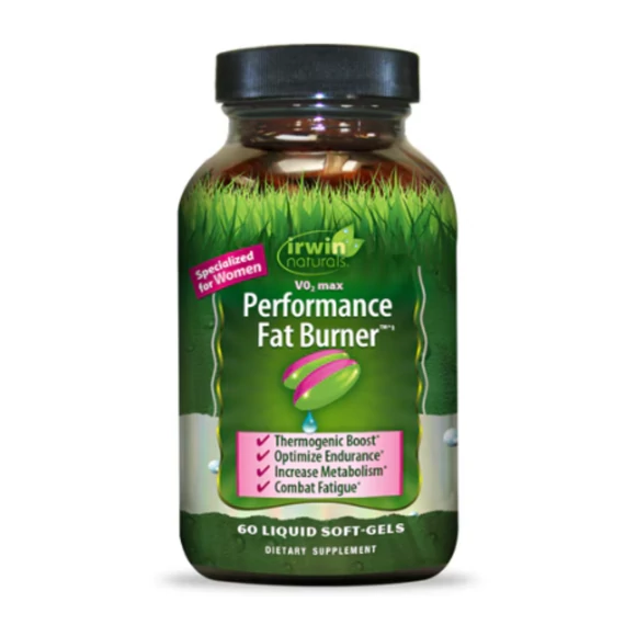 Irwin Naturals VO2 Max Edzésfokozó Zsírégető, 60 db lágyzselatin kapszula