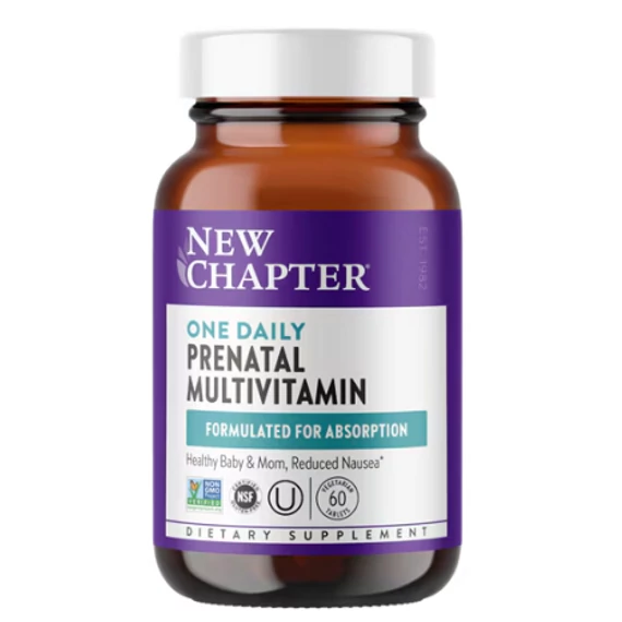 New Chapter One Daily Prenatal Multivitamin Szülés előtti támogatás, 60 db