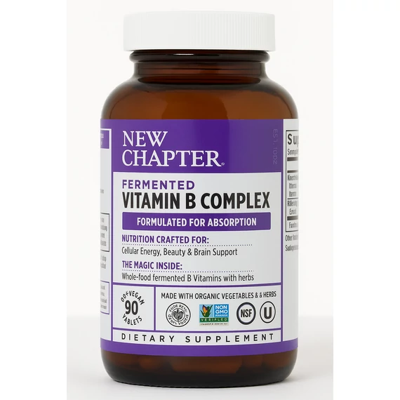 New Chapter Fermentált B-vitamin Komplex, 90 db