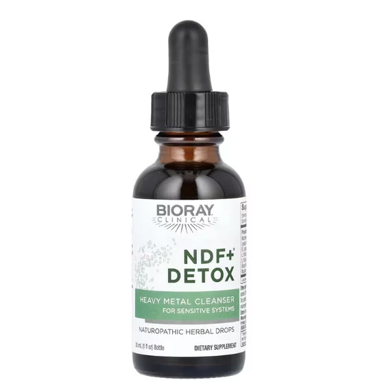 Bioray NDF+ Detox, fejlett méregtelenítő formula nehézfémek eltávolítására, 30 ml